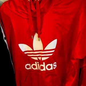 Red Adidas hoodie